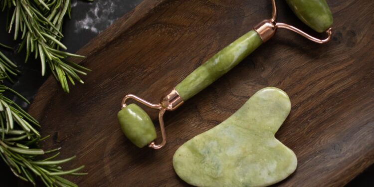 Gua Sha roller and Jade stone
