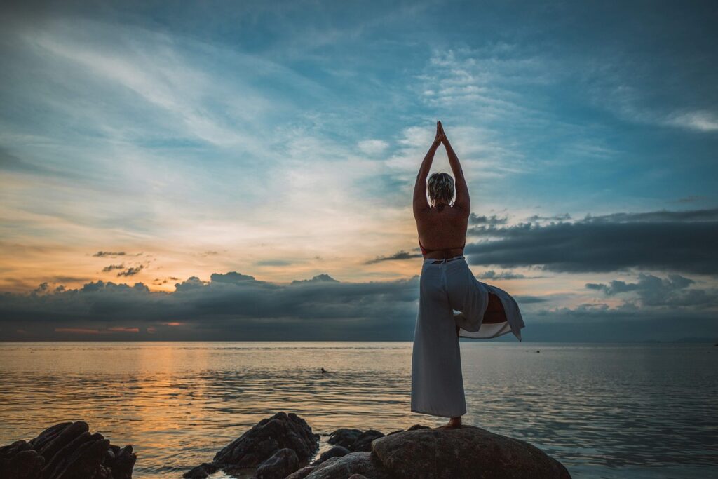 yoga, pose de yoga, Naturaleza