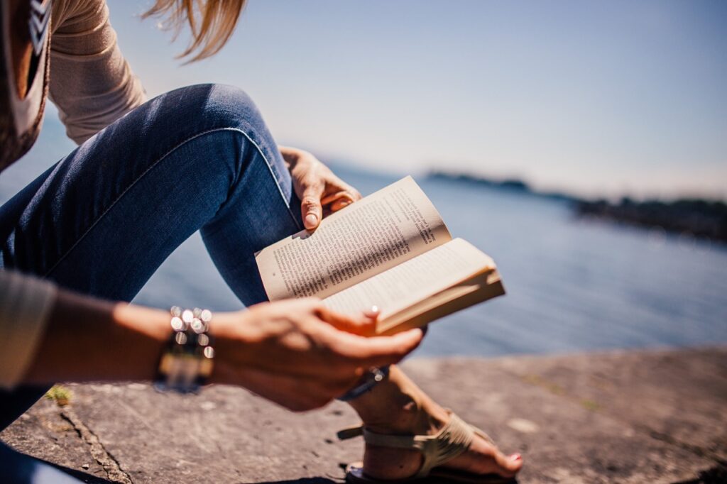 reading, nature, book, girl, woman, sunshine, lake, novel, open book, read, leisure, hobby, reading, reading, reading, reading, reading, book, book, read